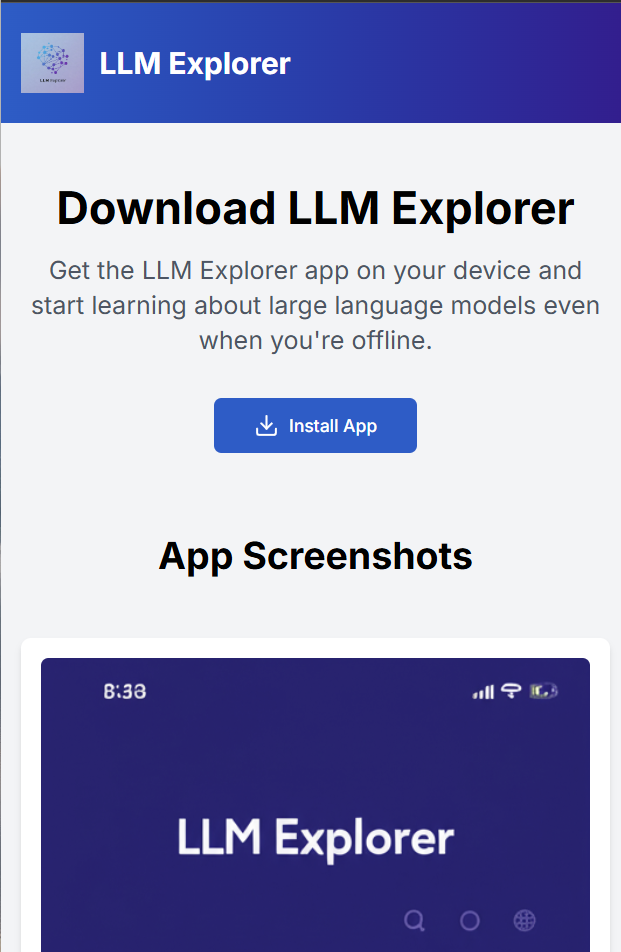 LLM Explorer Learning Interface